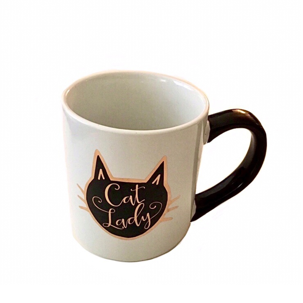 "Cat Lady" Stamp Large Ceramic Coffee Mug